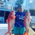 ROFFS™ Client Captain Glen Cameron Floridian Sport Fishing. Great East side weekend with the wife! Note the flag behind her 1-3 on those things and a nice mixed bag on the bottom!!!
#ROFFS #2020fishvision #hukgear #daiwausa #floridian